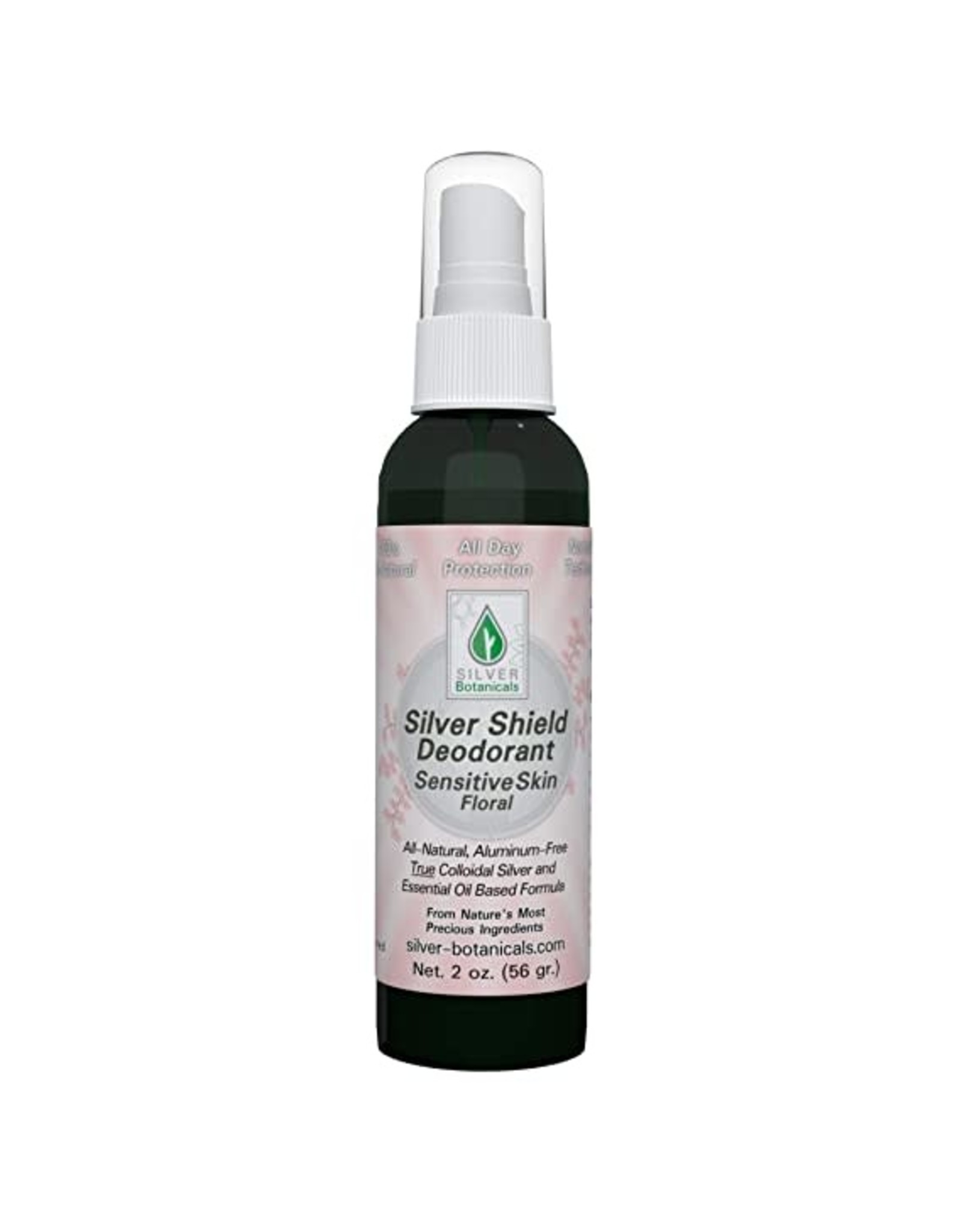 Silver Botanicals Silver Shield Deodorant, Floral Sensitive, Spray On 2oz