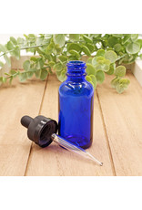 Matrix Aromatherapy 1oz Blue Glass Bottle w/Dropper
