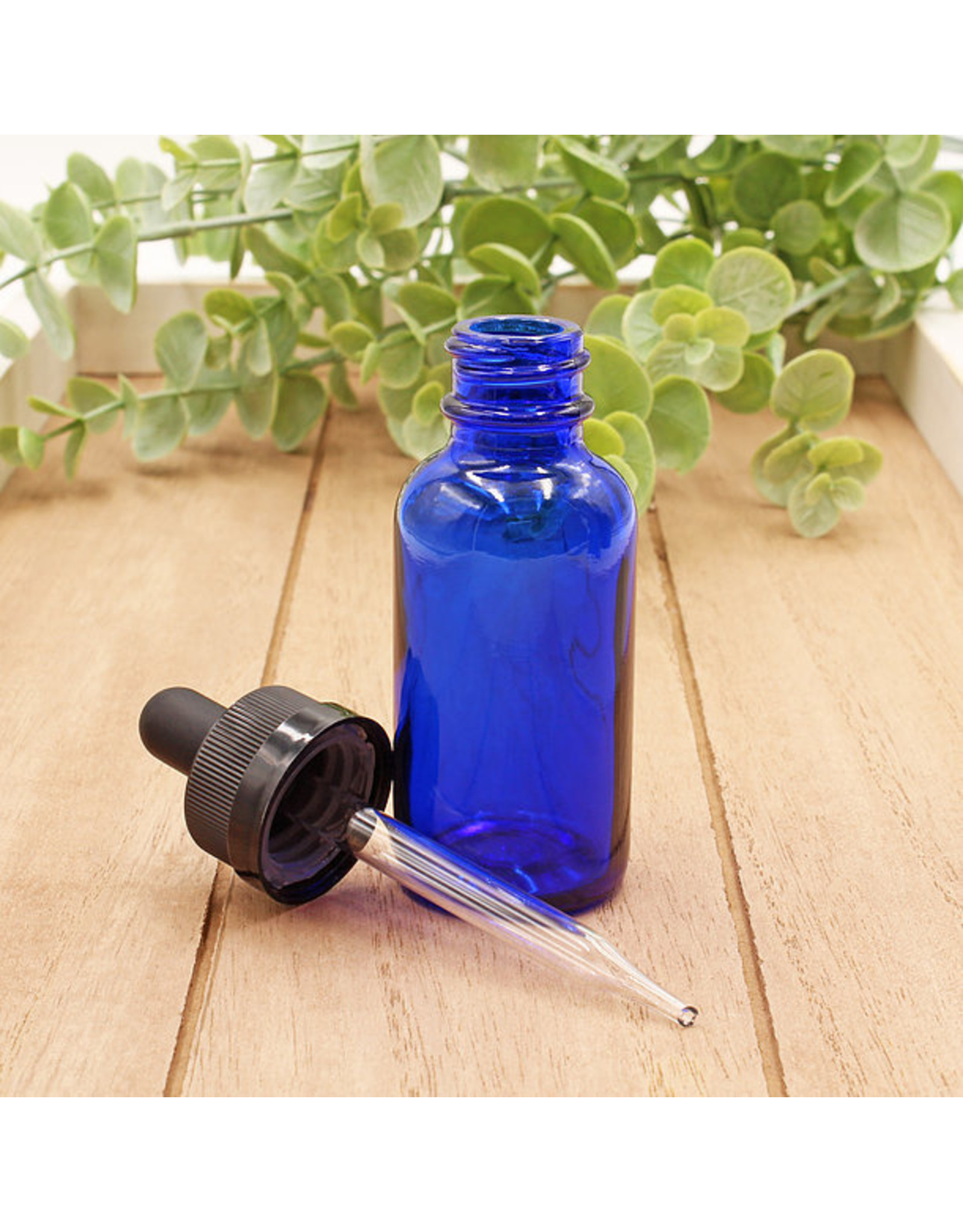 Matrix Aromatherapy 1oz Blue Glass Bottle w/Dropper