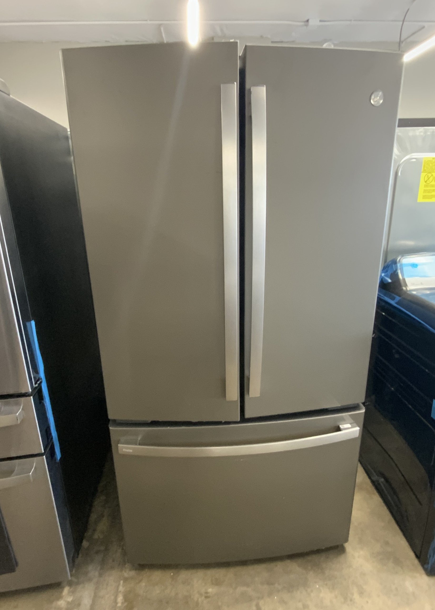GE GE Profile 23.1 cu. ft. French Door Refrigerator in Slate, Counter Depth, Fingerprint Resistant and ENERGY STAR