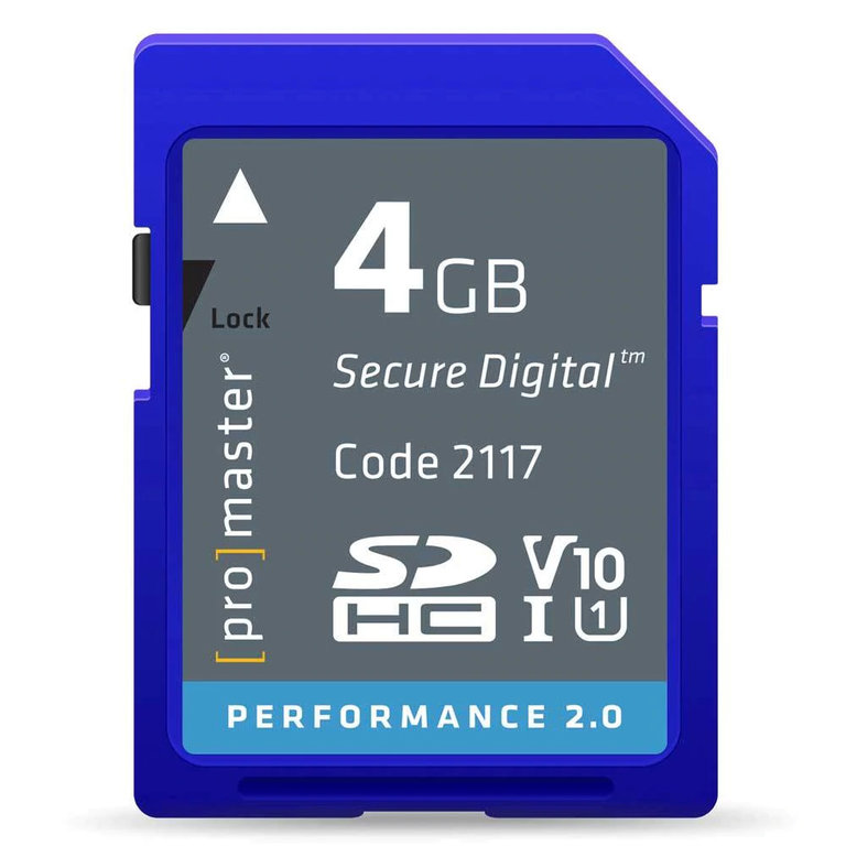 Promaster secure digital memory sd card mack retail