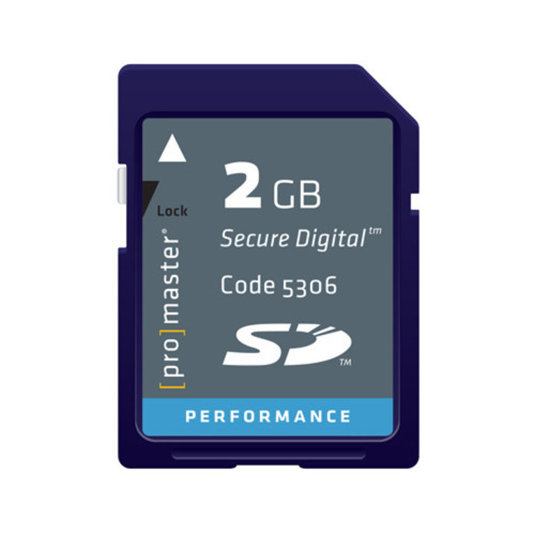 Promaster ProMaster Secure Digital Memory SD Card 2GB Performance