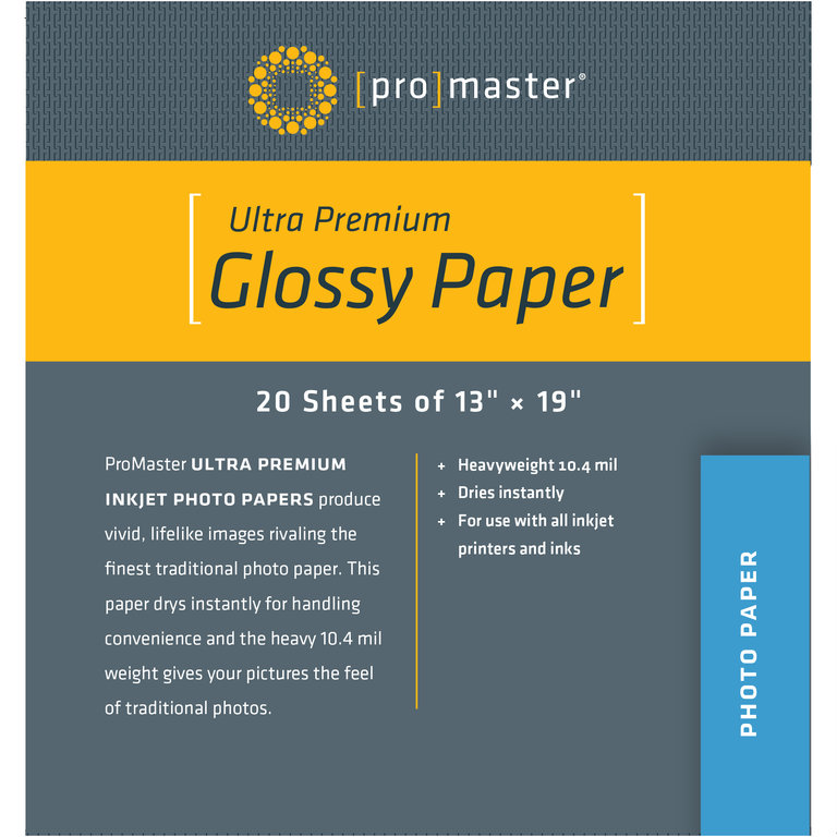 Promaster Promaster Glossy Paper 13x19 20 Sheets