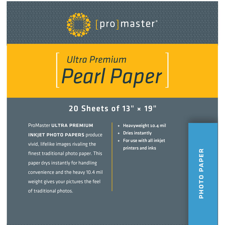 Promaster ProMaster Ultra Premium Pearl Paper - 20 Sheets of 13" x 19"