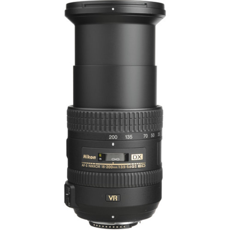 Nikon AF-S DX NIKKOR 18-200mm f/3.5-5.6G ED VR II Lens - Mack Retail