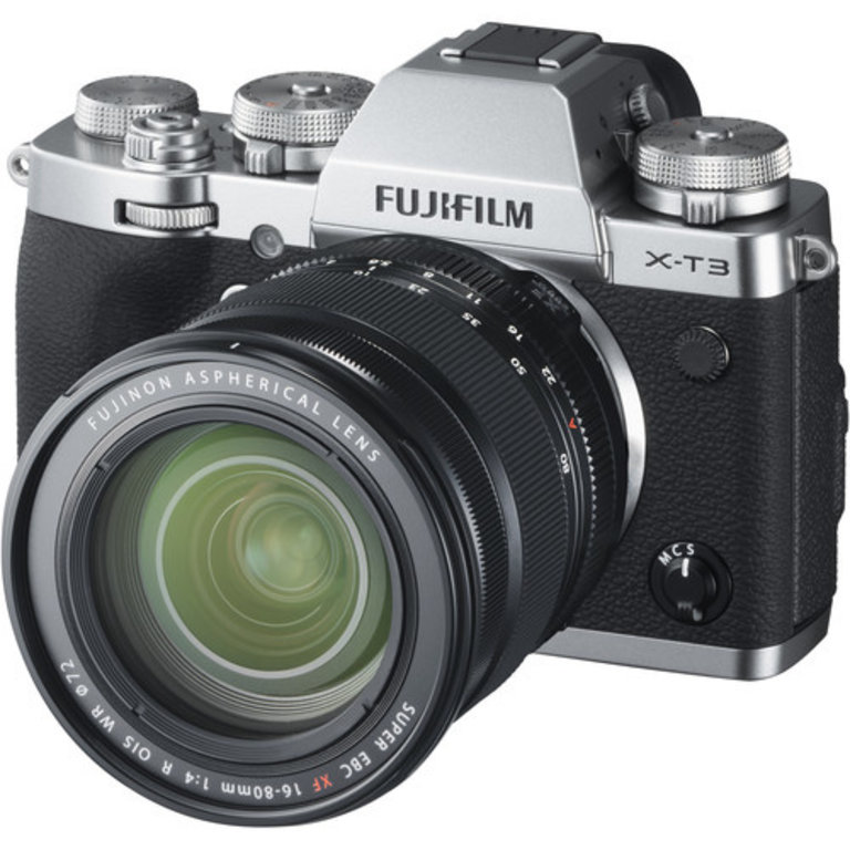 FujiFilm FUJIFILM X-T3 Mirrorless Digital Camera with 16-80mm Lens Kit (Silver)