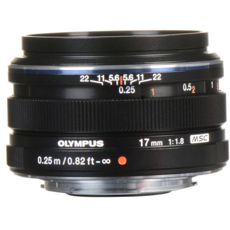 Olympus M.Zuiko Digital 17mm f/1.8 Lens (Black) - Mack Retail