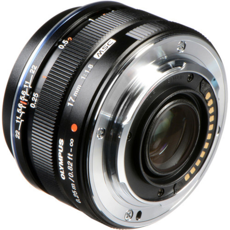 Olympus M.Zuiko Digital 17mm f/1.8 Lens (Black) - Mack Retail