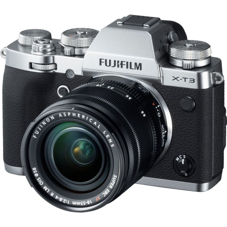 FujiFilm FUJIFILM X-T3 Mirrorless Digital Camera with 18-55mm Lens (Silver)