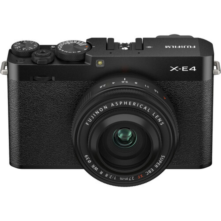 FujiFilm FUJIFILM X-E4 Mirrorless Digital Camera with XF 27mm f/2.8 R WR Lens (Black)