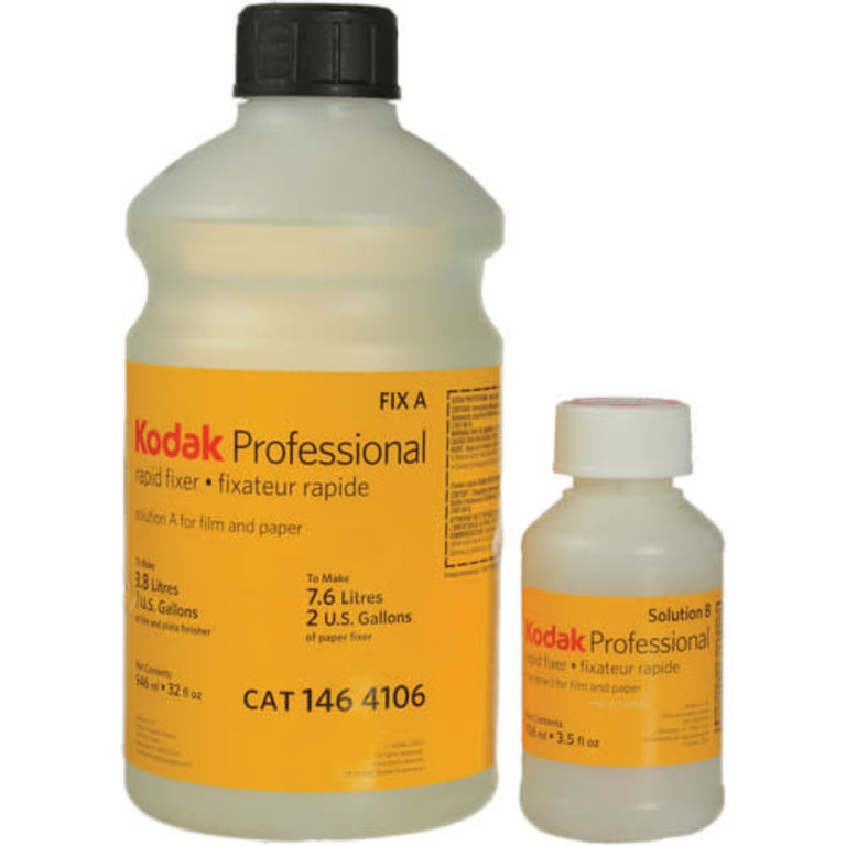 Kodak Kodak Rapid Fixer, Solutions A & B for Black & White Film & Paper - Makes 1 Gallon for Film/ 2 Gallons for Paper