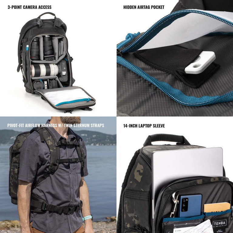 Tenba Tenba Axis V2 Backpack 20L (Multicam Black/Camo)