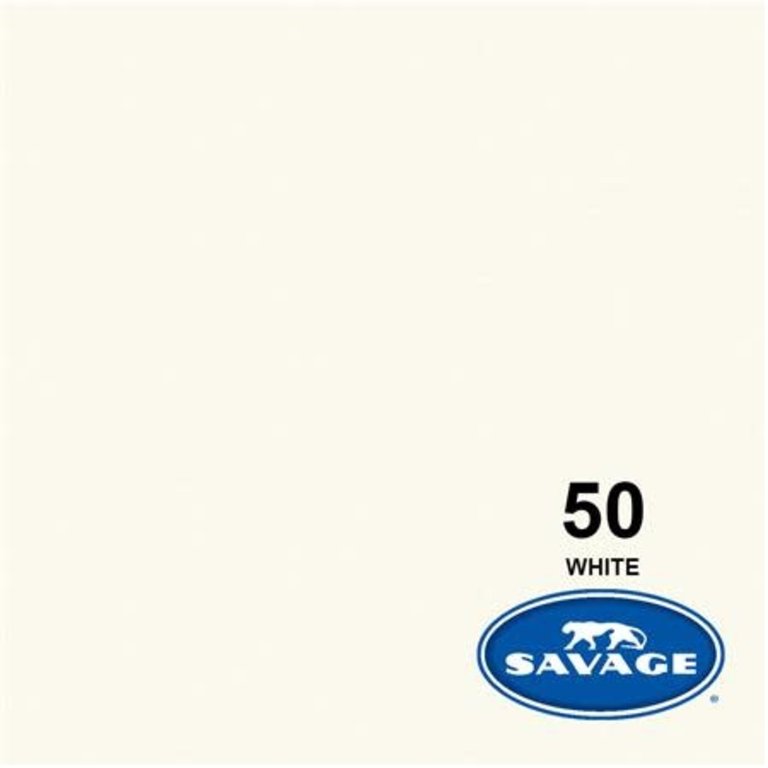 Savage Savage - 86” x 36’ - White (#50) - Seamless Background Paper