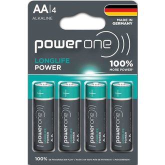 PowerOne Power One by Varta AA Long Life Battery (4 Pack)