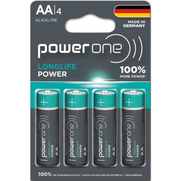 PowerOne Power One by Varta AA Long Life Battery (4 Pack)