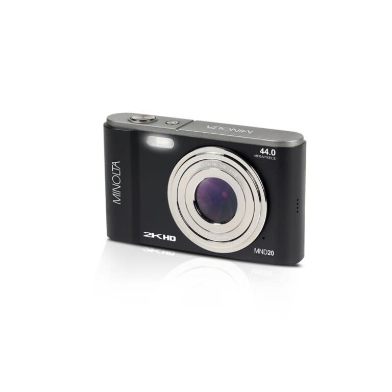 Minolta MINOLTA® MND20 44 MP / 2.7K Ultra HD Digital Camera (Black)