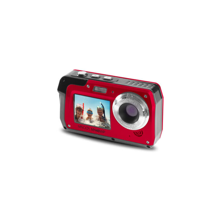 Minolta MINOLTA® MN40WP 48 MP / 2k HD Waterproof Digital Camera (Red)