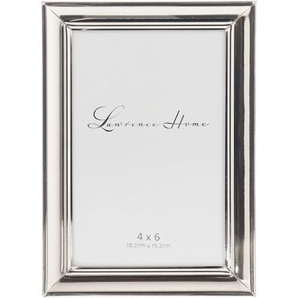 Lawrence Frames Lawrence Frames Strata Polished Silver 4x6