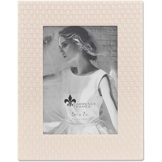 Lawrence Frames Lawrence Frames Cream Weave Vegan Leather 5x7