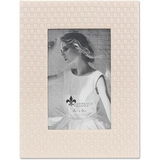 Lawrence Frames Lawrence Frames Cream Weave Vegan Leather 4x6