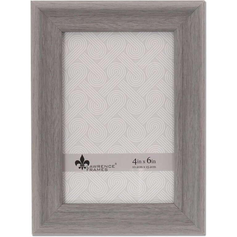 Lawrence Frames Lawrence Frames 4x6 Newport Gray Picture Frame