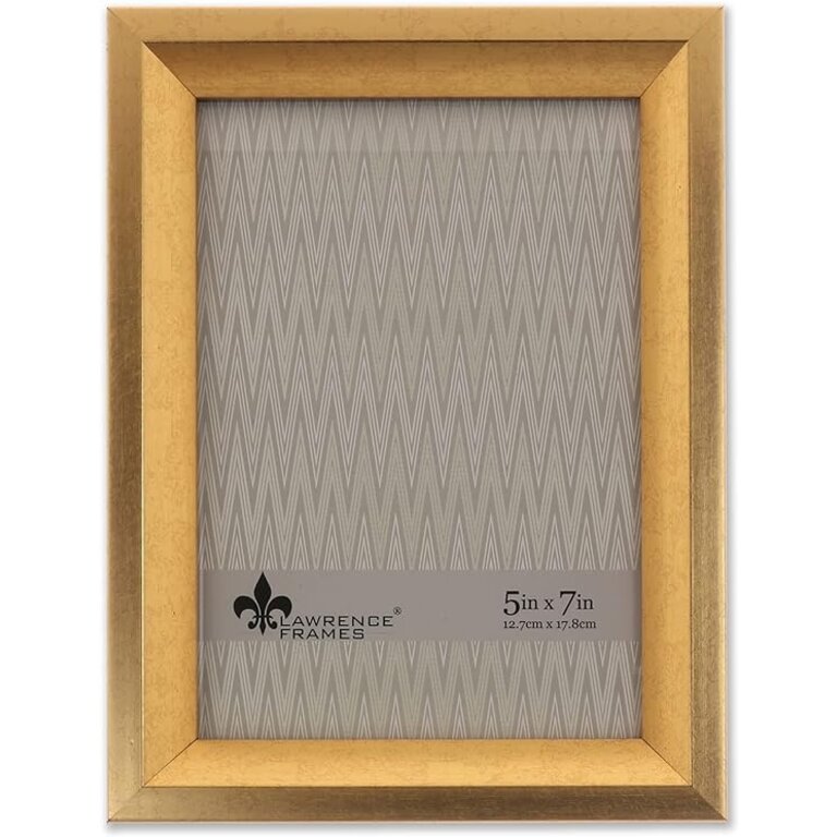 Lawrence Frames Lawrence Frames 5x7 Bradley Gold Picture Frame