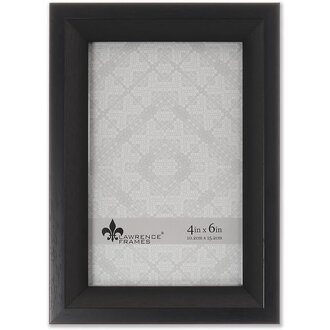 Lawrence Frames Lawrence Frames 4x6 Bradley Black Picture Frame