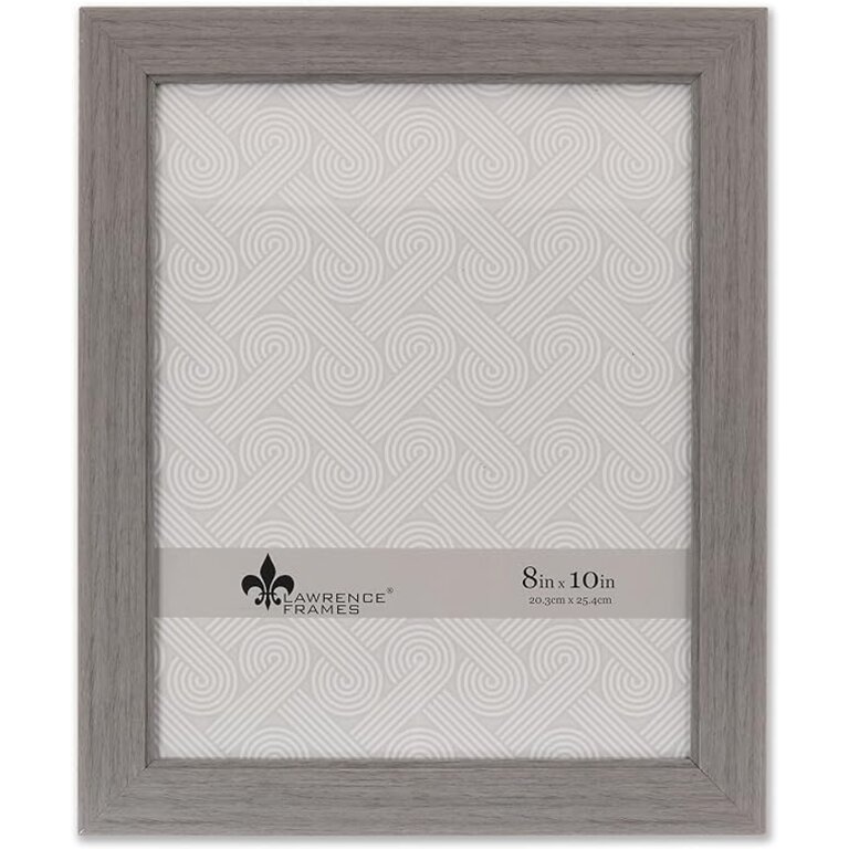Lawrence Frames Lawrence Frames 8x10 Suffolk Gray Picture Frame
