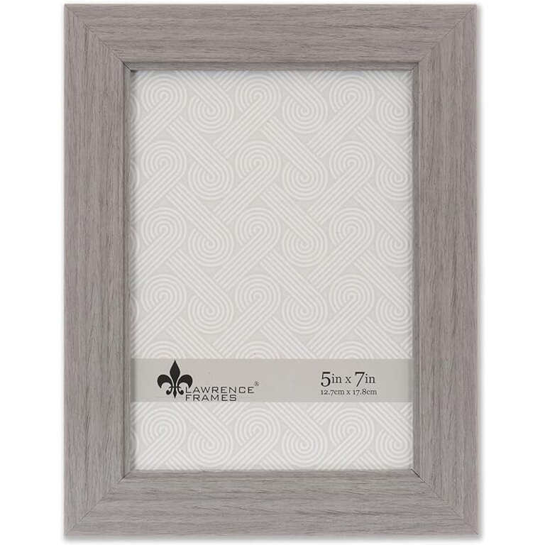 Lawrence Frames Lawrence Frames 5x7 Suffolk Gray Picture Frame