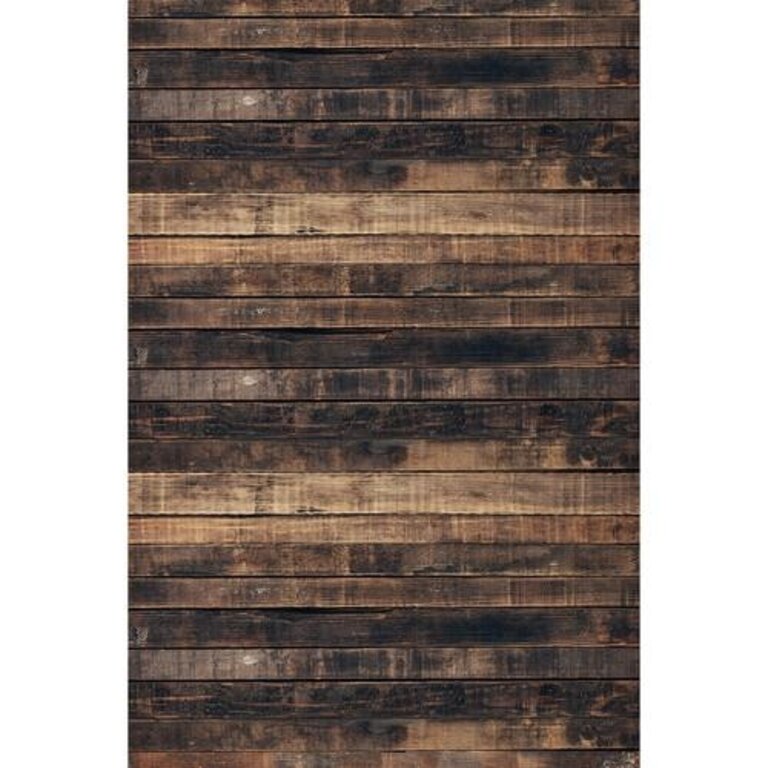 Savage Savage Worn Brown Wood Printed Vinyl Backdrop (5ft by 7ft')