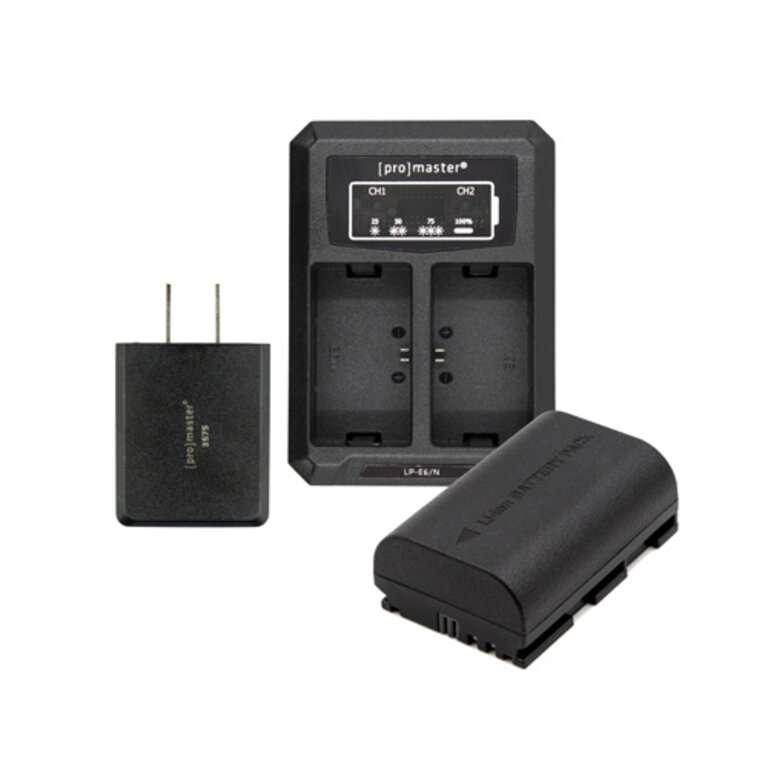 Promaster Promaster Battery & Dual Charger Kit for Canon LP-E6NH