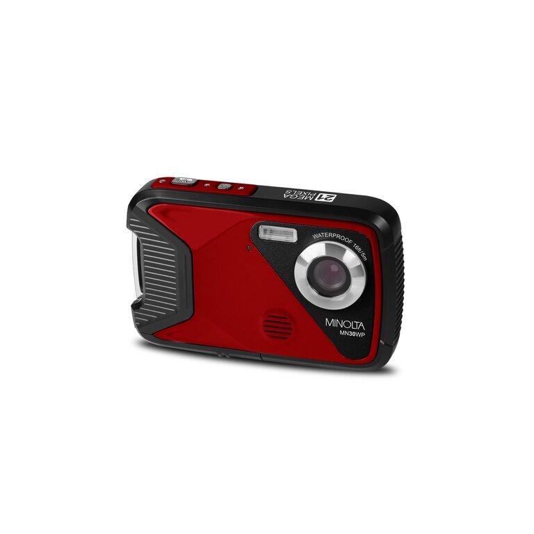 Minolta MINOLTA® MN30WP 21 MP / 1080P HD Waterproof Digital Camera (Red)
