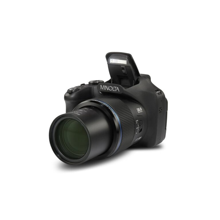 MINOLTA® MN67Z 20 MP / 1080p HD Bridge Digital Camera w/67x Optical Zoom (Black)
