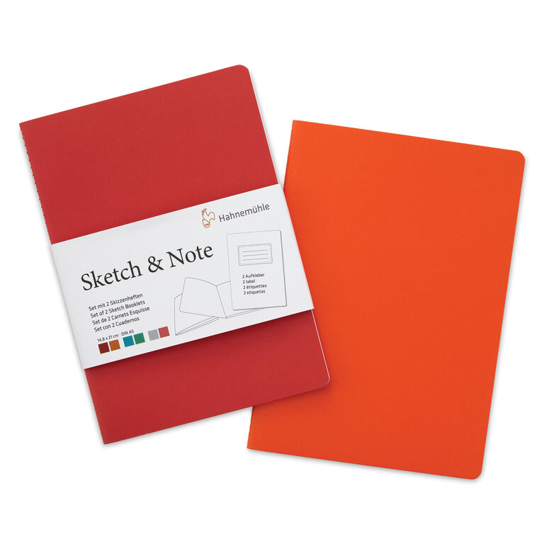 hahnemuhle Hahnemuhle Sketch/Note 5.83X4.13 40 Pages Red