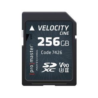 Promaster Promaster Velocity Cine SDXC 256GB (UHS-II) Promaster Promaster Velocity Cine SDXC 256GB (UHS-II)