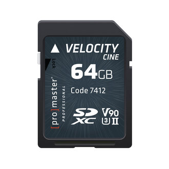 Promaster Promaster Velocity Cine SDXC 64GB (UHS-II)