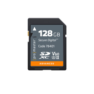 Promaster ProMaster SDXC V60 Card 128GB (UHS-II Advanced) Promaster ProMaster SDXC V60 Card 128GB (UHS-II Advanced)