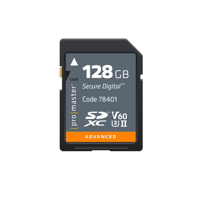 Promaster ProMaster SDXC V60 Card 128GB (UHS-II Advanced)