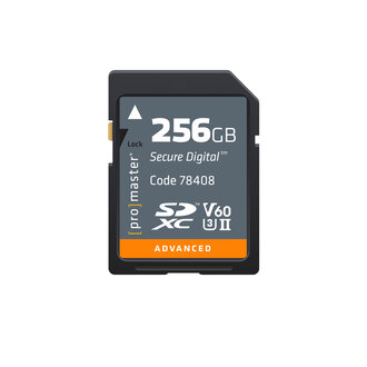Promaster ProMaster SDXC V60 Card 256GB (UHS-II Advanced) Promaster ProMaster SDXC V60 Card 256GB (UHS-II Advanced)