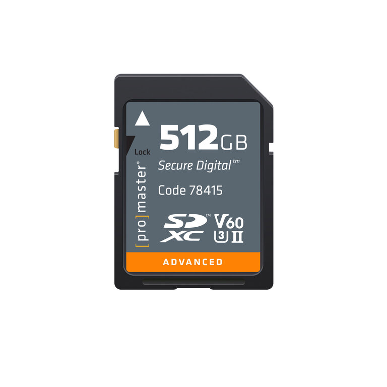 Promaster ProMaster SDXC V60 Card 512GB (UHS-II Advanced)