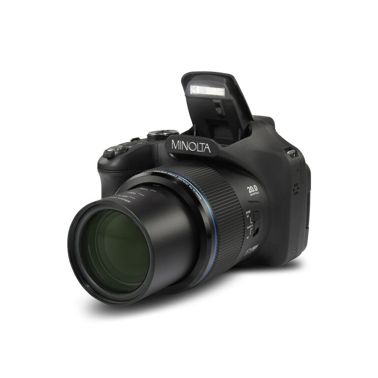 Minolta MINOLTA® MN67Z 20 MP / 1080p HD Bridge Digital Camera w/67x Optical Zoom (Black)