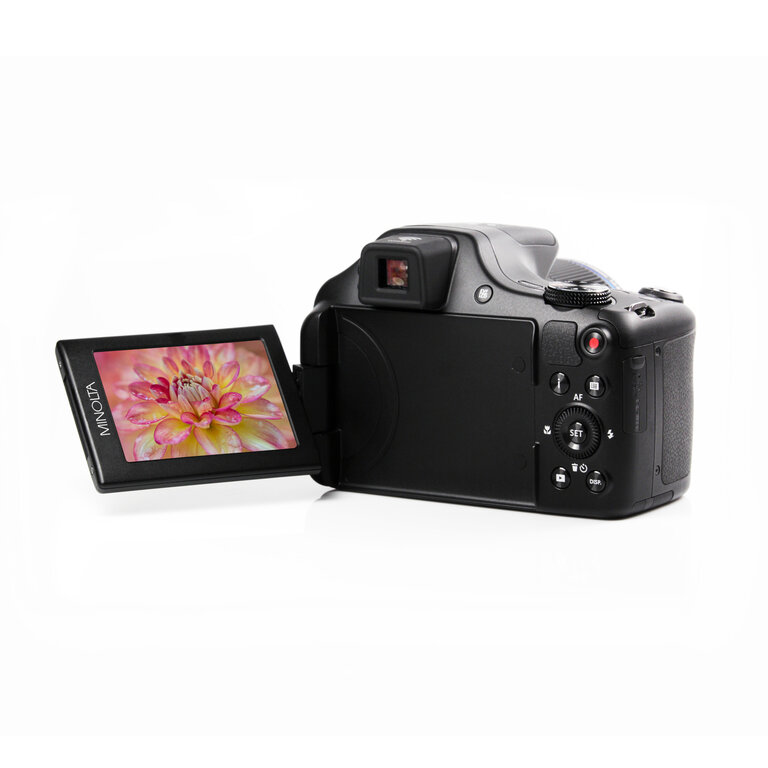 Minolta MINOLTA® MN67Z 20 MP / 1080p HD Bridge Digital Camera w/67x Optical Zoom (Black)