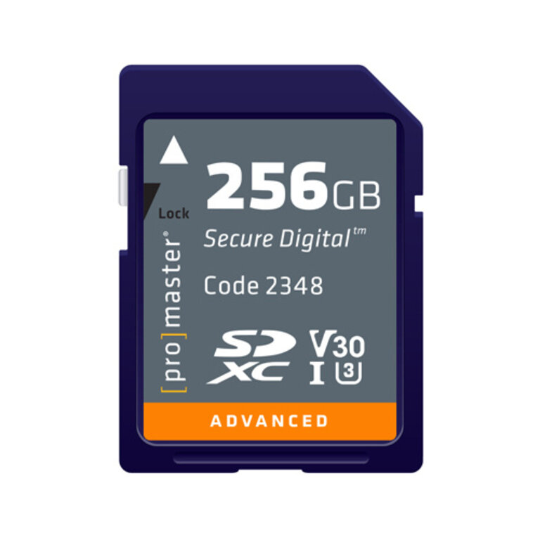 Promaster Promaster SDXC 256GB Advanced UHS-I V30 Memory Card