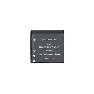 Promaster Promaster Li-ion Battery for Minolta / Casio: NP-40