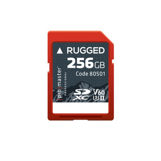 Promaster Promaster SDXC 256GB Rugged™ UHS-II V60 Memory Card Promaster Promaster SDXC 256GB Rugged™ UHS-II V60 Memory Card