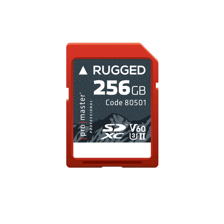 Promaster Promaster SDXC 256GB Rugged™ UHS-II V60 Memory Card
