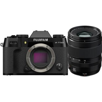 FujiFilm Fujifilm X-T50 Mirrorless Digital Camera with XF 16-50mm F2.8-4.8 R LM WR Lens - Black FujiFilm Fujifilm X-T50 Mirrorless Digital Camera with XF 16-50mm F2.8-4.8 R LM WR Lens - Black