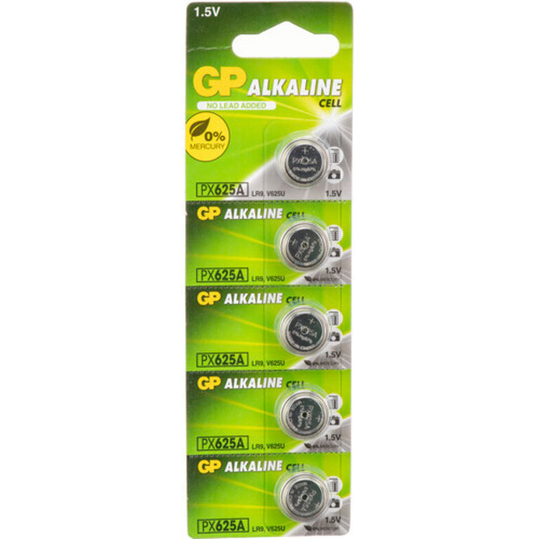GP GP PX625A ALKALINE 1.5V 5-PACK