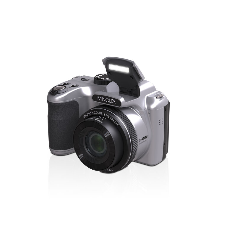 Minolta MINOLTA® MN26Z 20 MP / 1080P FHD Bridge Camera w/26x Optical Zoom (Silver)