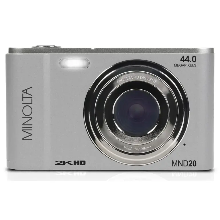 MINOLTA® MND20 44 MP / 2.7K Ultra HD Digital Camera (Silver)